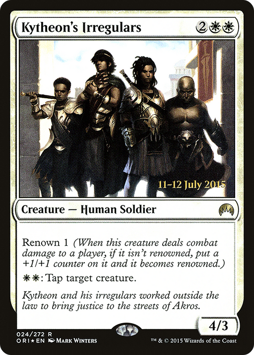 Kytheon's Irregulars (PRE-024) [Magic Origins Promos] Foil MTG Single Wizards of the Coast