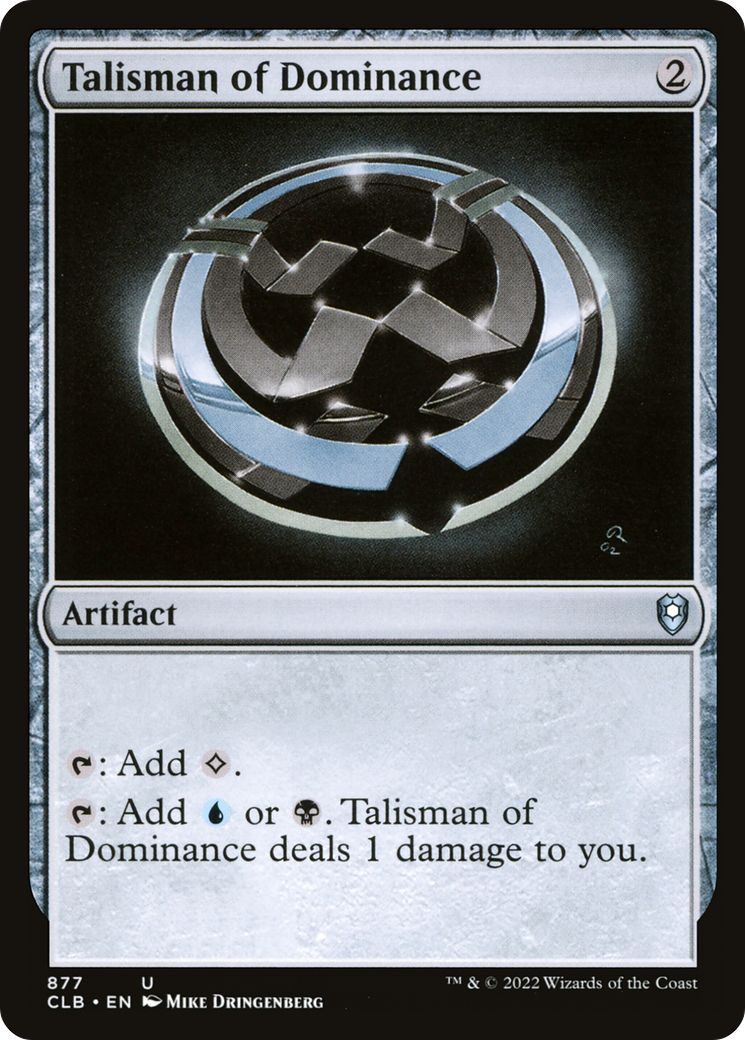 Talisman of Dominance (CLB-877) [Commander Legends: Battle for Baldur's Gate] MTG Single Wizards of the Coast