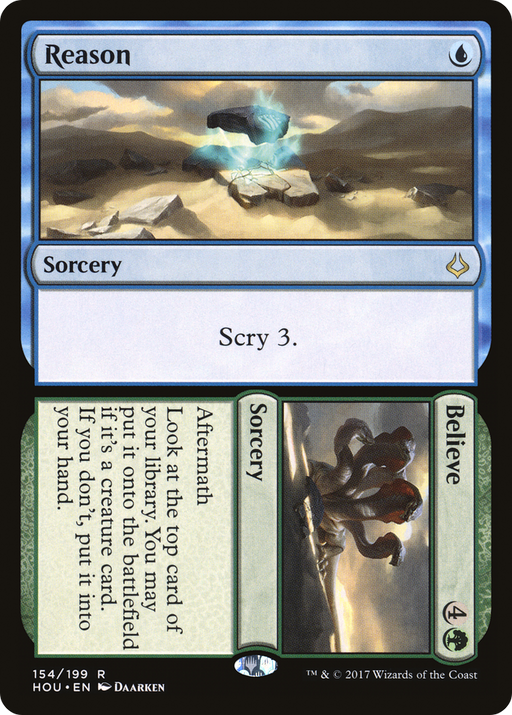 Reason // Believe (HOU-154) [Hour of Devastation] Foil MTG Single Wizards of the Coast