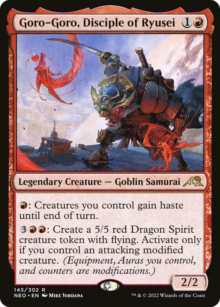 Goro-Goro, Disciple of Ryusei (NEO-145) [Kamigawa: Neon Dynasty] MTG Single Wizards of the Coast
