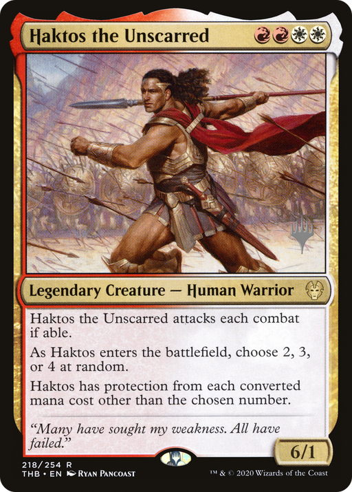 Haktos the Unscarred (PPTHB-218) [Theros Beyond Death Promos] MTG Single Wizards of the Coast
