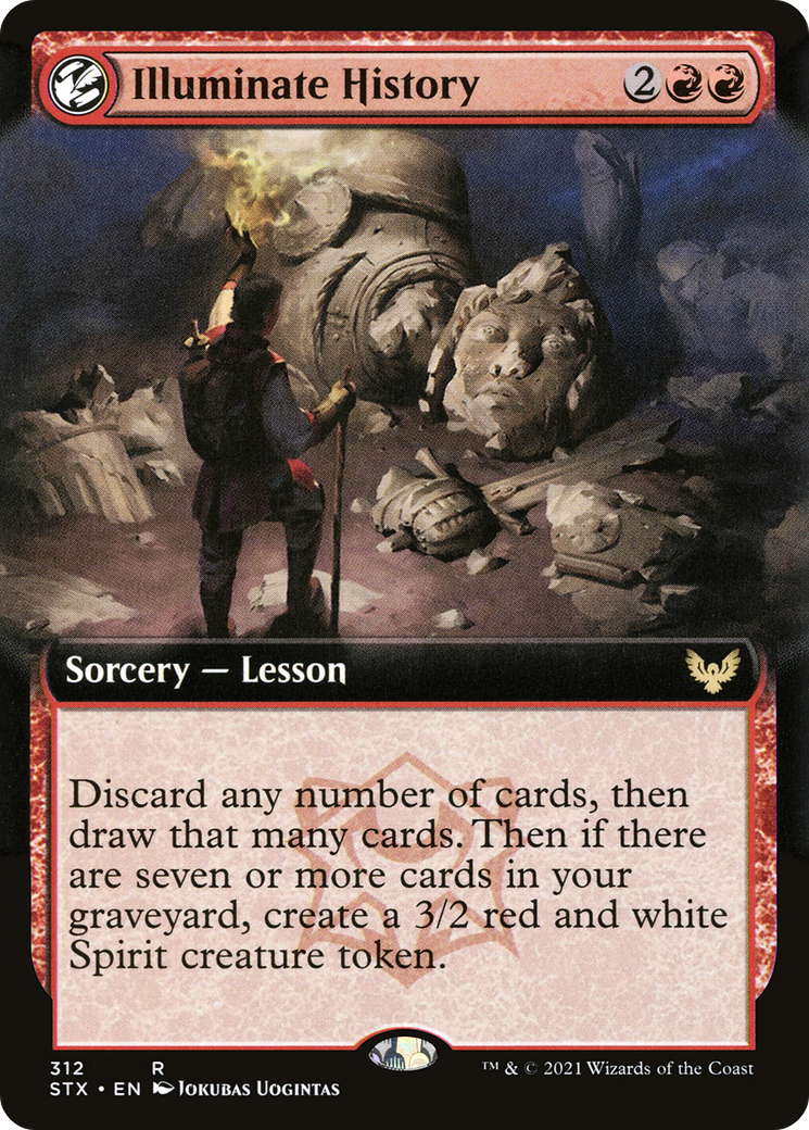 Illuminate History (STX-312) [Strixhaven: School of Mages] (Extended Art) Foil MTG Single Wizards of the Coast
