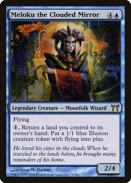 Meloku the Clouded Mirror (CHK-074) [Champions of Kamigawa] Foil MTG Single Wizards of the Coast