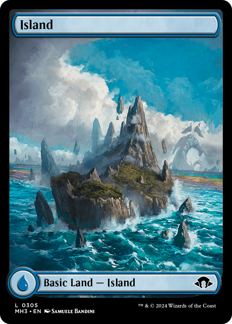 Island (0305) (MH3-305) [Modern Horizons 3] Foil MTG Single Modern Horizons 3