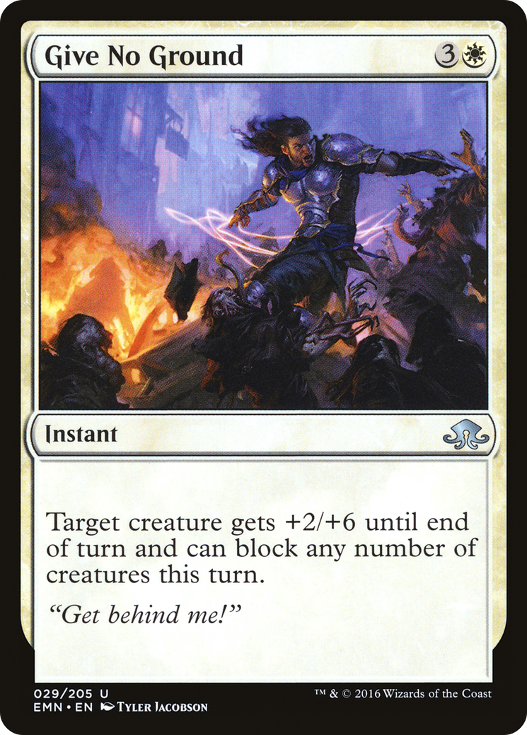 Give No Ground (EMN-029) [Eldritch Moon] Foil MTG Single Wizards of the Coast