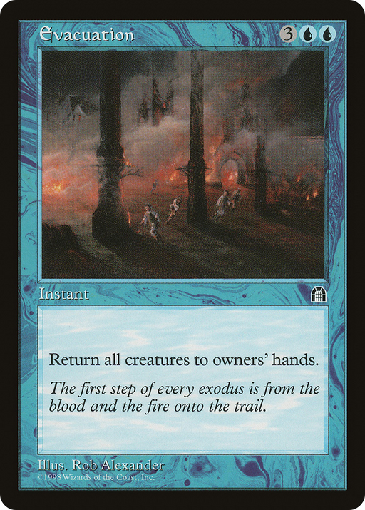 Evacuation (STH-030) [Stronghold] MTG Single Wizards of the Coast