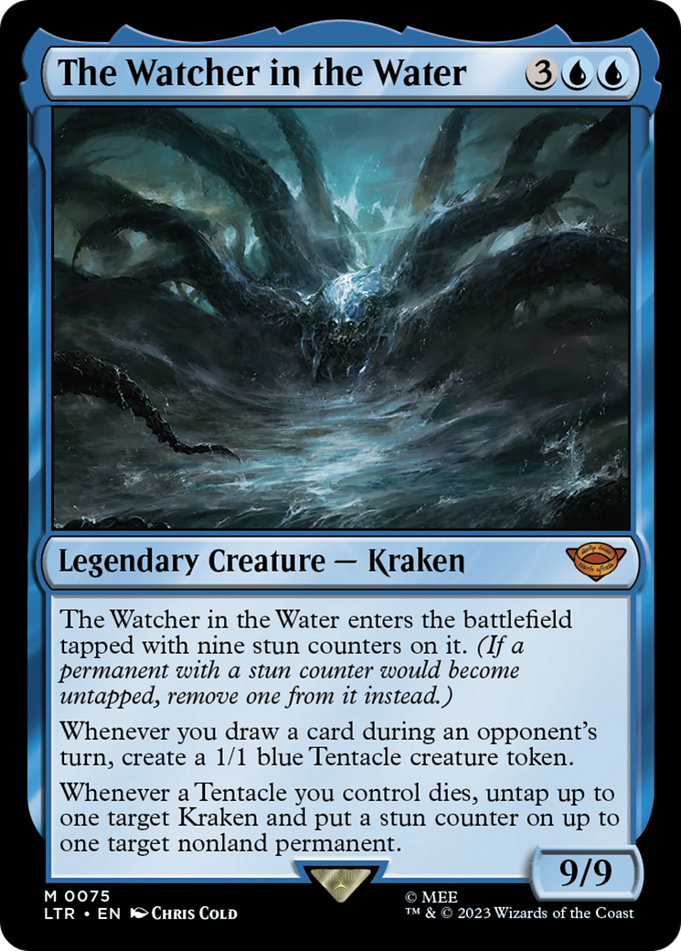 The Watcher in the Water (LTR-075) [The Lord of the Rings: Tales of Middle-earth] MTG Single Wizards of the Coast