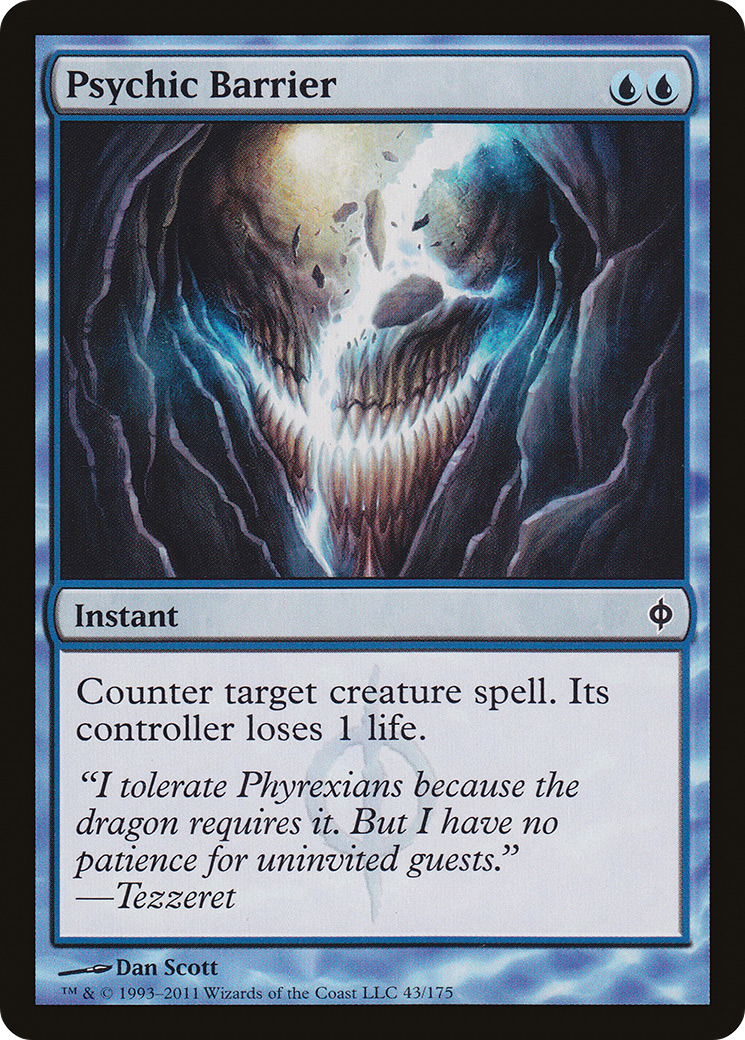 Psychic Barrier (NPH-043) [New Phyrexia] MTG Single Wizards of the Coast