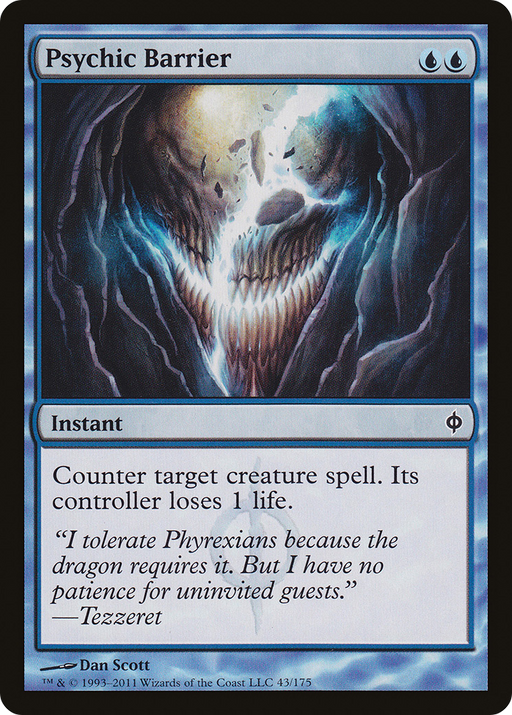 Psychic Barrier (NPH-043) [New Phyrexia] MTG Single Wizards of the Coast