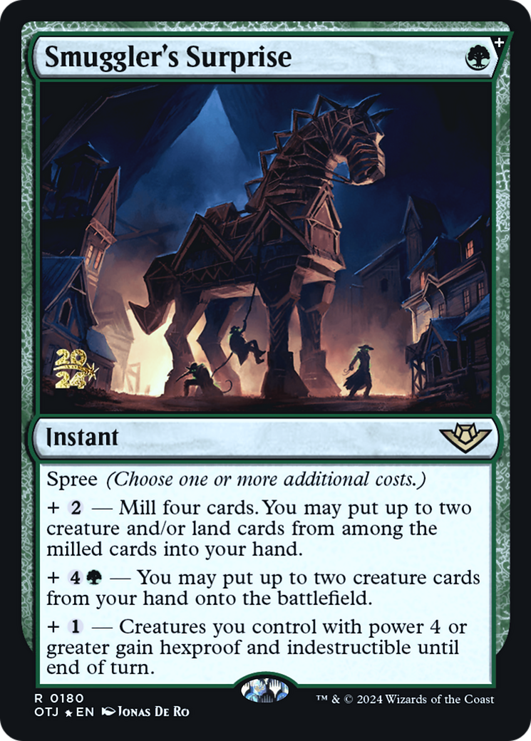 Smuggler's Surprise (PRE-180) [Outlaws of Thunder Junction Promos] Foil MTG Single Wizards of the Coast