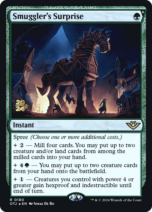 Smuggler's Surprise (PRE-180) [Outlaws of Thunder Junction Promos] Foil MTG Single Wizards of the Coast