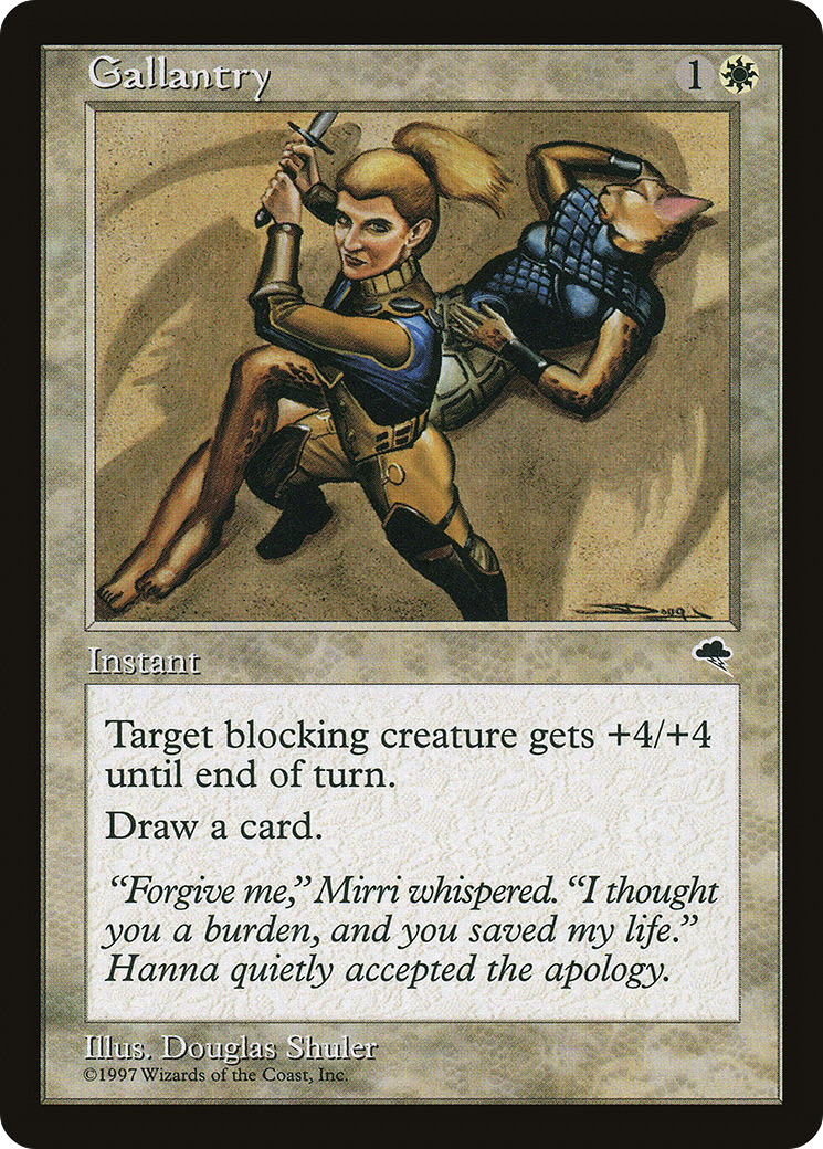 Gallantry (TMP-020) [Tempest] MTG Single Wizards of the Coast