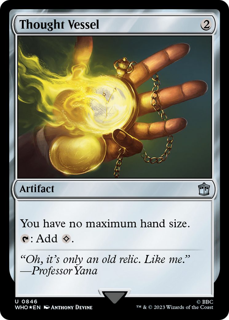 Thought Vessel (Surge Foil) (WHO-846) [Doctor Who] Foil MTG Single Wizards of the Coast