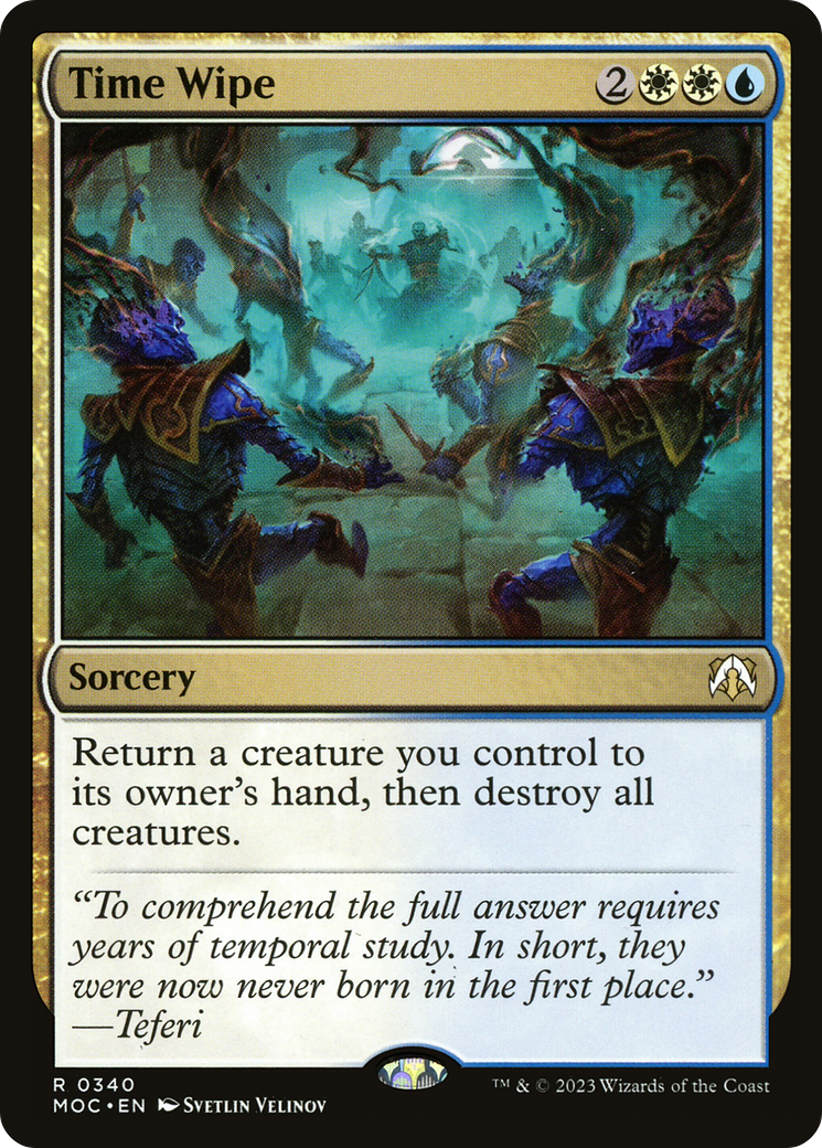 Time Wipe (MOC-340) [March of the Machine Commander] MTG Single Wizards of the Coast
