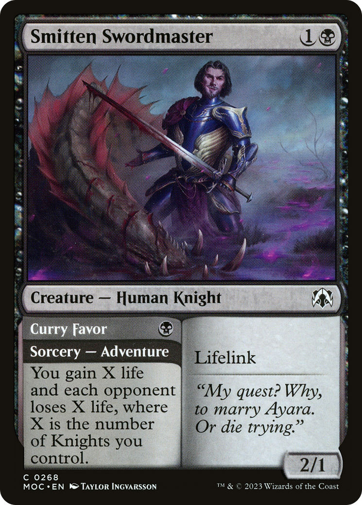 Smitten Swordmaster (MOC-268) [March of the Machine Commander] MTG Single Wizards of the Coast