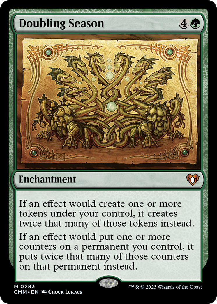 Doubling Season (CMM-283) [Commander Masters] Foil MTG Single Wizards of the Coast