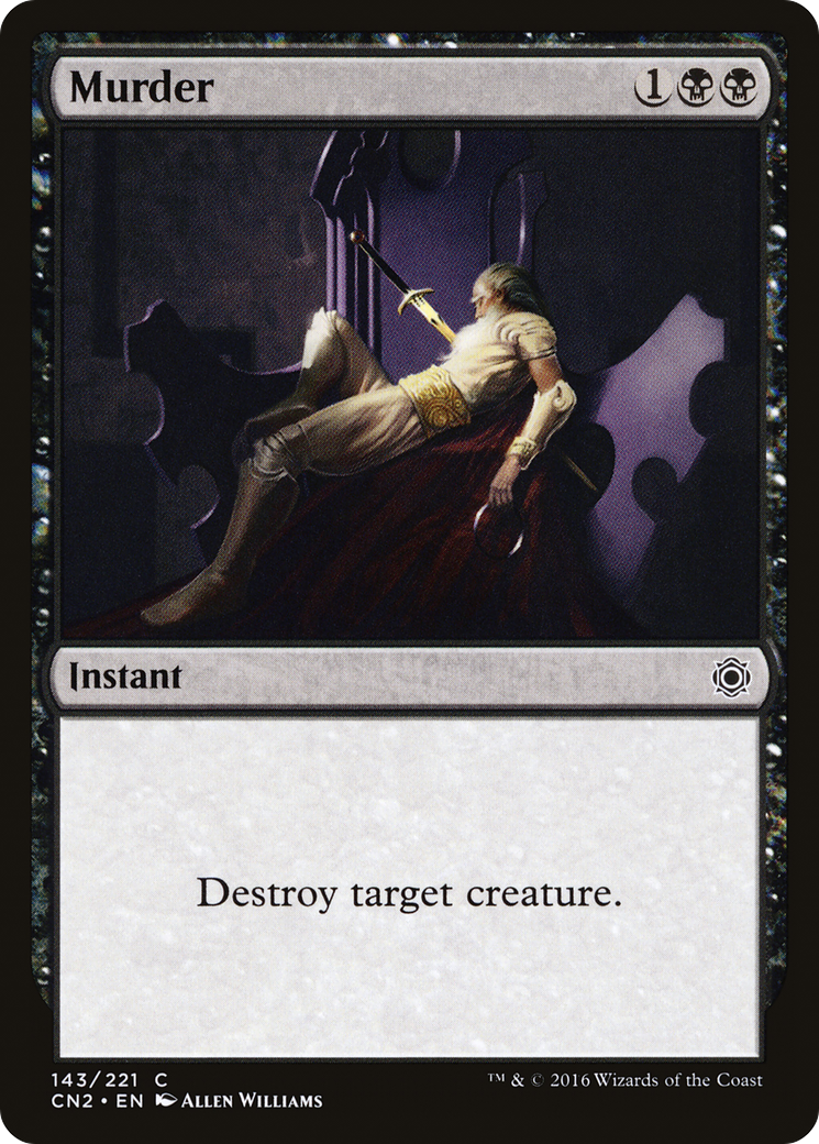 Murder (CN2-143) [Conspiracy: Take the Crown] Foil MTG Single Wizards of the Coast