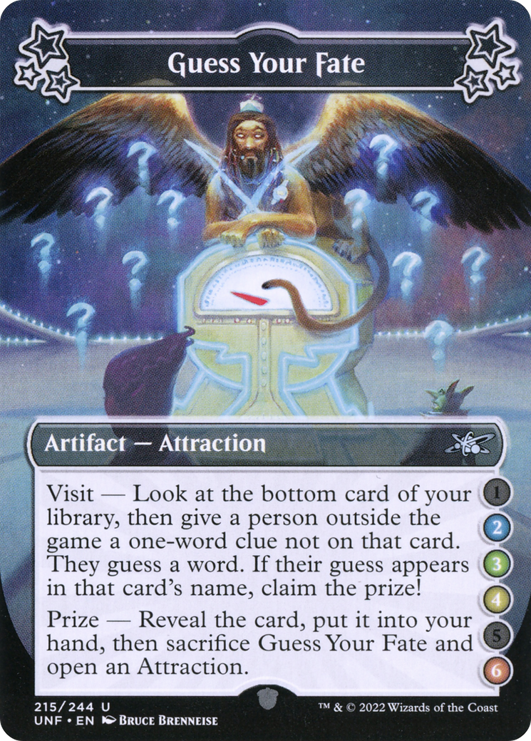 Guess Your Fate (UNF-215A) [Unfinity] Foil MTG Single Wizards of the Coast