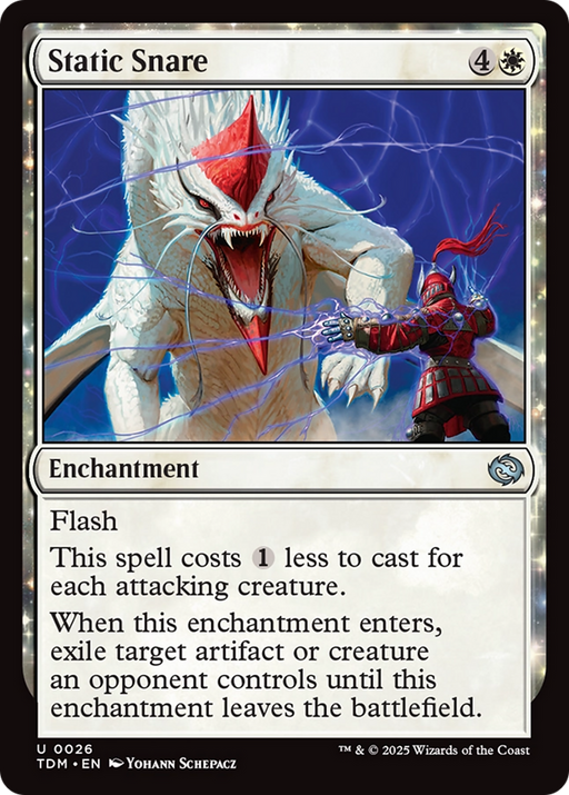 Static Snare (TDM-026) [Tarkir: Dragonstorm] Foil MTG Single Wizards of the Coast