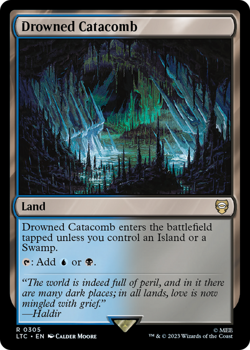 Drowned Catacomb (LTC-305) [Tales of Middle-earth Commander] MTG Single Wizards of the Coast
