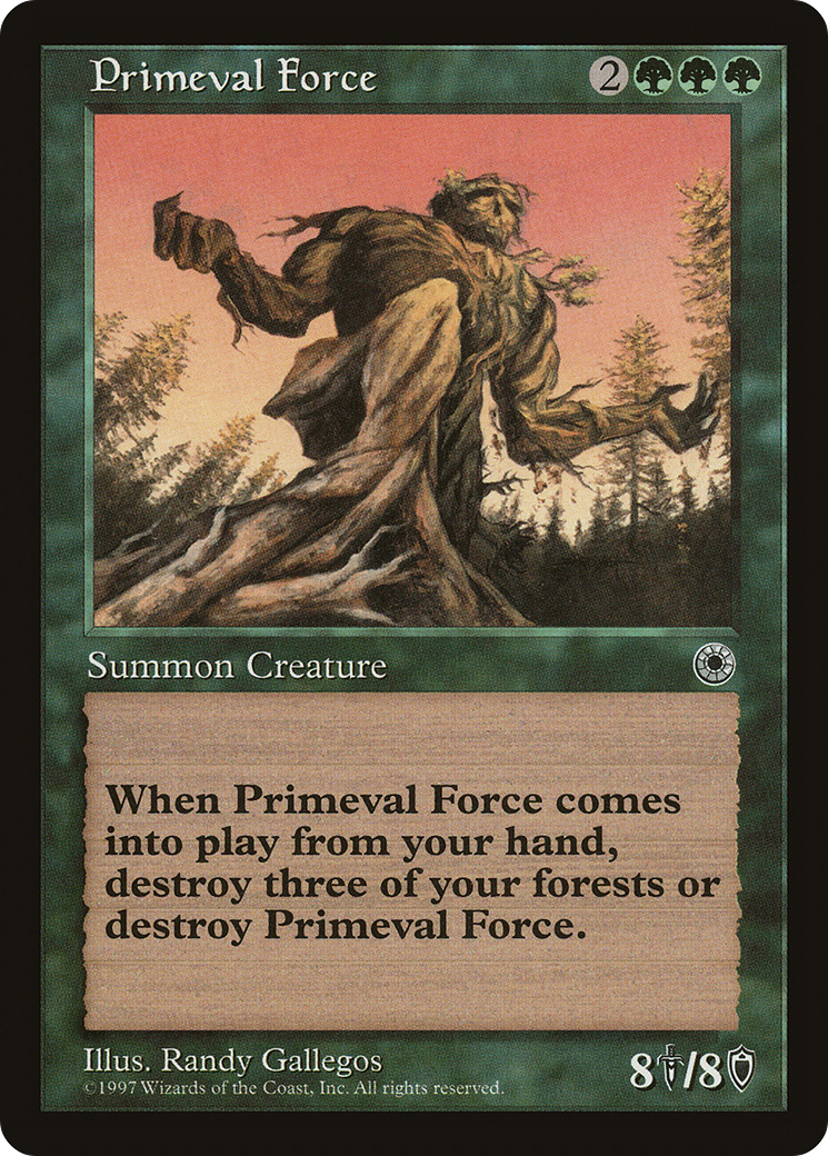 Primeval Force (POR-182) [Misc] Portal MTG Single Wizards of the Coast