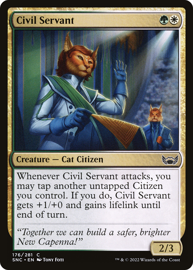 Civil Servant (SNC-176) [Streets of New Capenna] Foil MTG Single Wizards of the Coast
