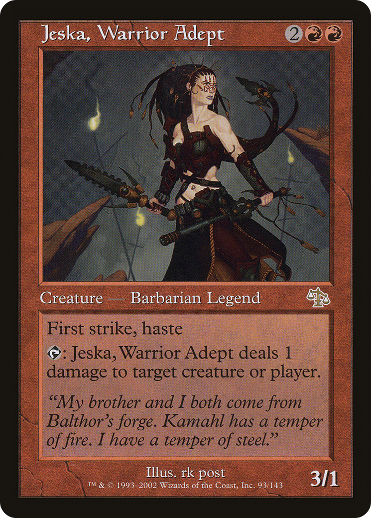 Jeska, Warrior Adept (JUD-093) [Judgment] Foil MTG Single Wizards of the Coast