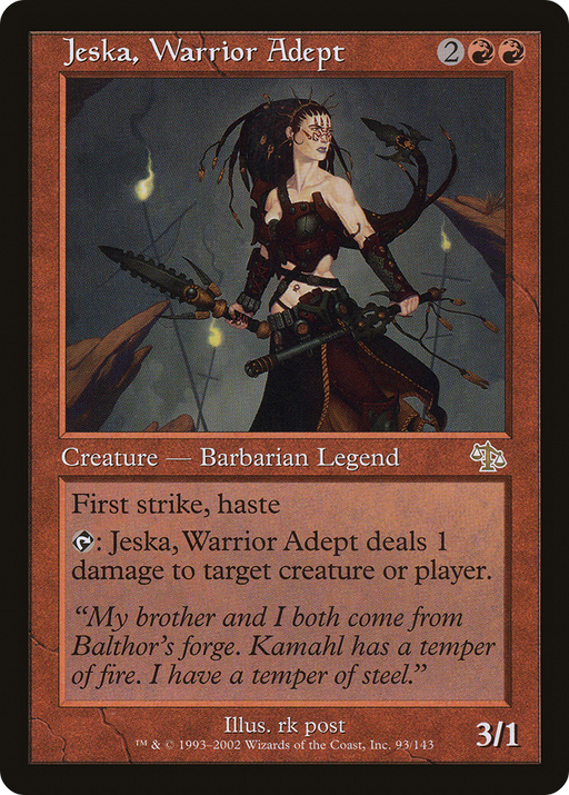 Jeska, Warrior Adept (JUD-093) [Judgment] Foil MTG Single Wizards of the Coast