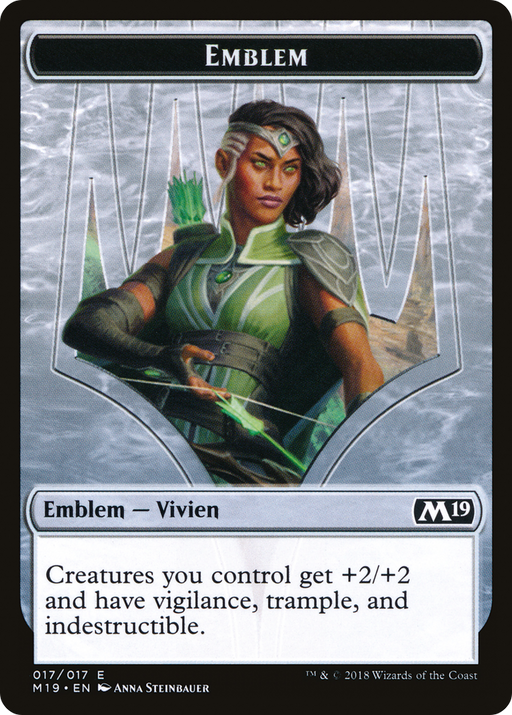 Vivien Reid Emblem (M19-017) [Tokens] Core Set 2019 Tokens MTG Single Wizards of the Coast