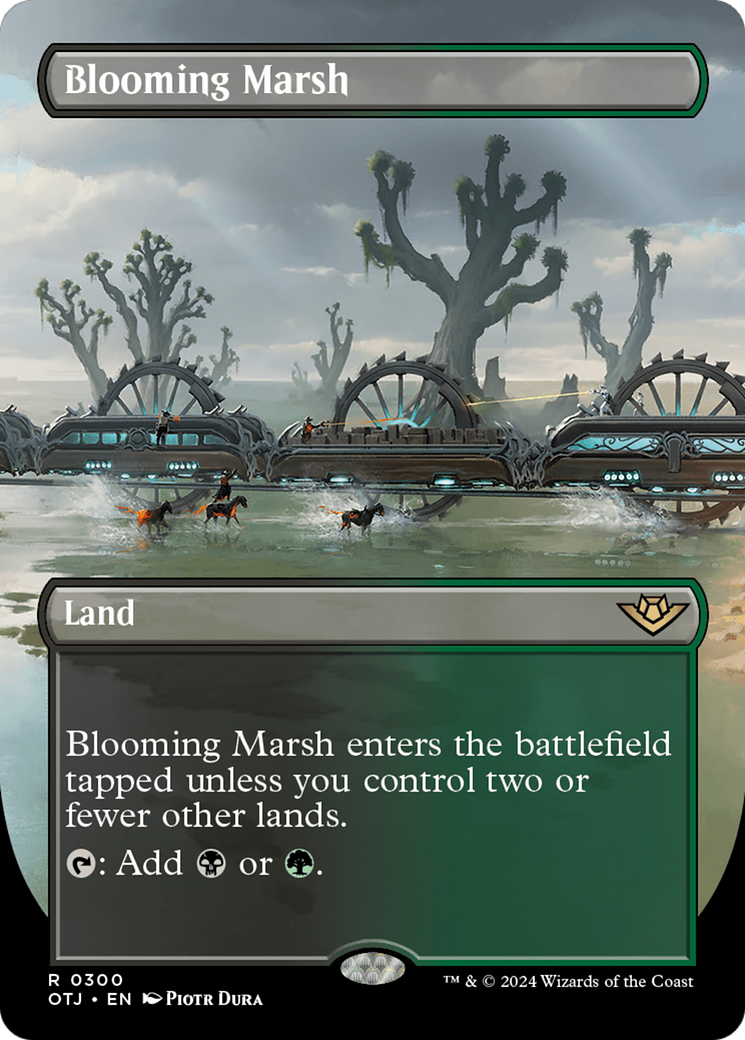 Blooming Marsh (OTJ-300) [Outlaws of Thunder Junction] (Borderless) Foil MTG Single Wizards of the Coast