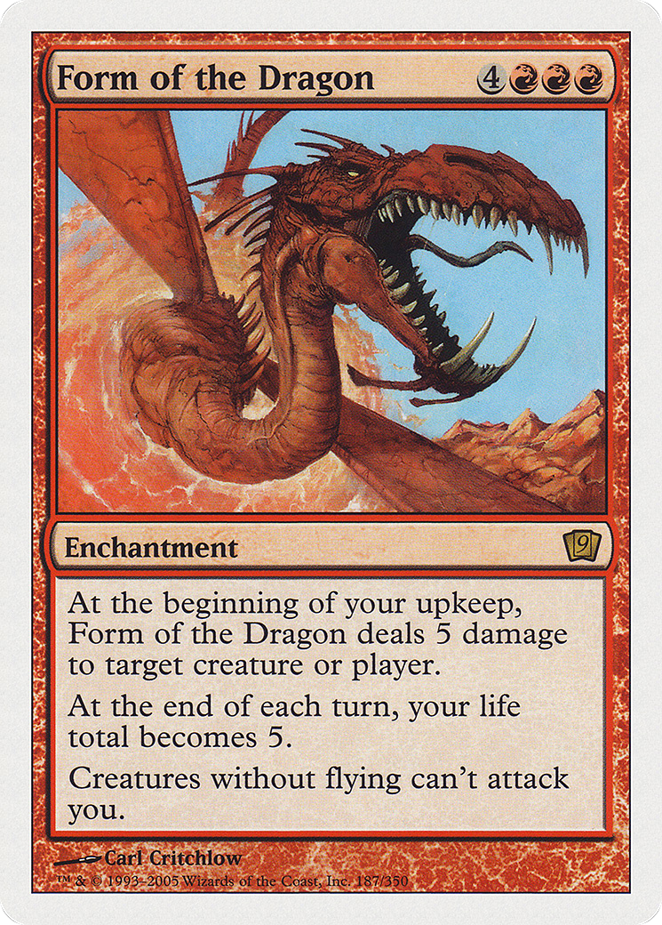 Form of the Dragon (9ED-187) [9th Edition] MTG Single Wizards of the Coast