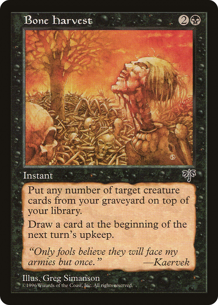 Bone Harvest (MIR-108) [Mirage] MTG Single Wizards of the Coast