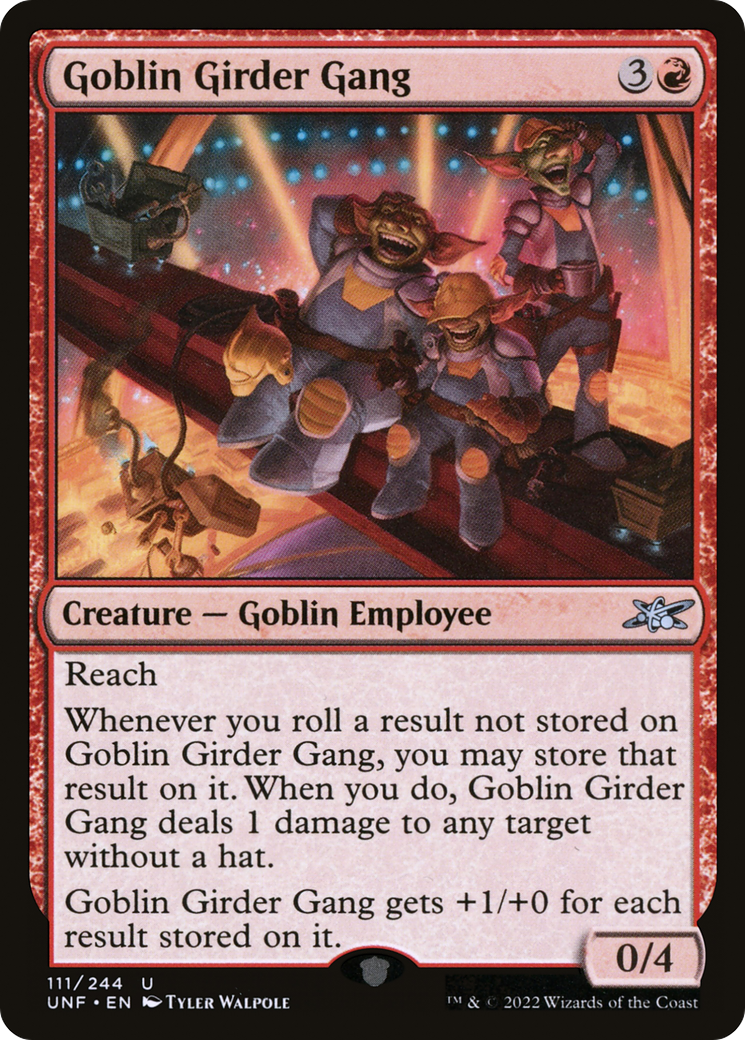 Goblin Girder Gang (UNF-111) [Unfinity] Foil MTG Single Wizards of the Coast