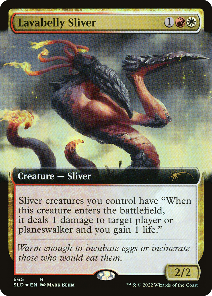 Lavabelly Sliver (SLD-665) [Secret Lair] Drop (Extended Art) Foil MTG Single Wizards of the Coast