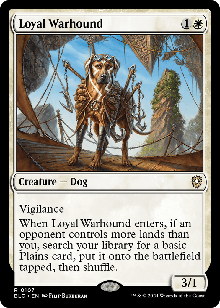Loyal Warhound (BLC-107) [Bloomburrow Commander] MTG Single Wizards of the Coast