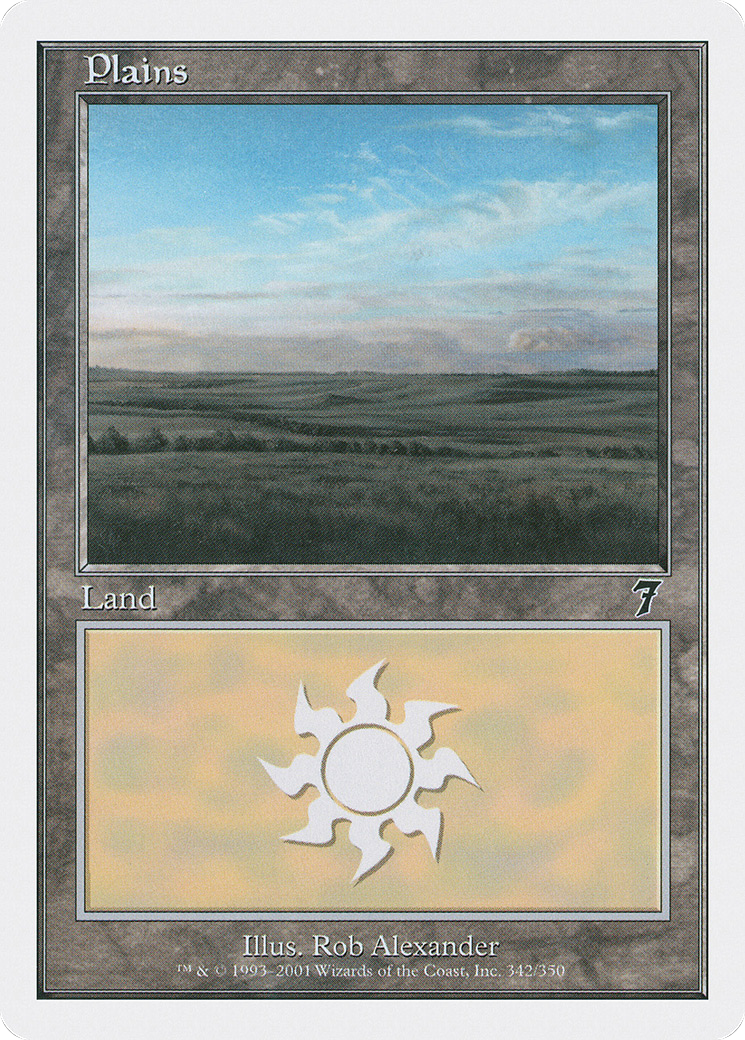 Plains (342) (7ED-342) [7th Edition] Foil MTG Single Wizards of the Coast