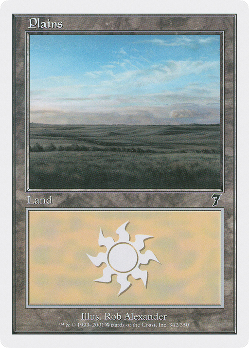 Plains (342) (7ED-342) [7th Edition] MTG Single Wizards of the Coast