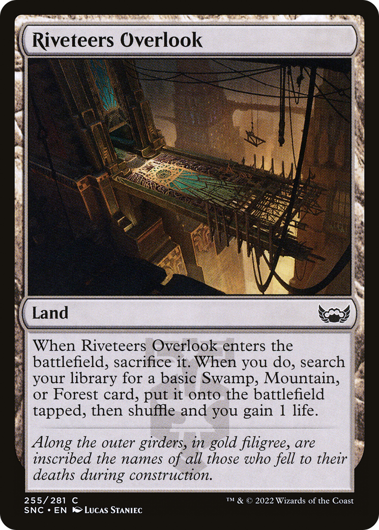 Riveteers Overlook (SNC-255) [Streets of New Capenna] Foil MTG Single Wizards of the Coast