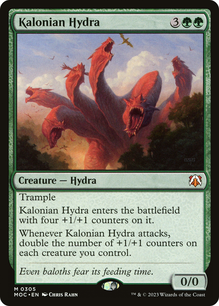 Kalonian Hydra (MOC-305) [March of the Machine Commander] MTG Single Wizards of the Coast