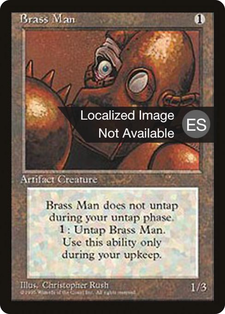 Brass Man (4BB-302) [Fourth Edition Foreign Black Border] MTG Single Wizards of the Coast