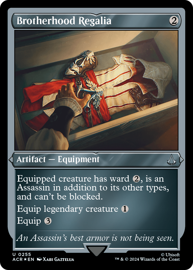 Brotherhood Regalia (ACR-255) [Assassin's Creed] Etched Foil MTG Single Wizards of the Coast