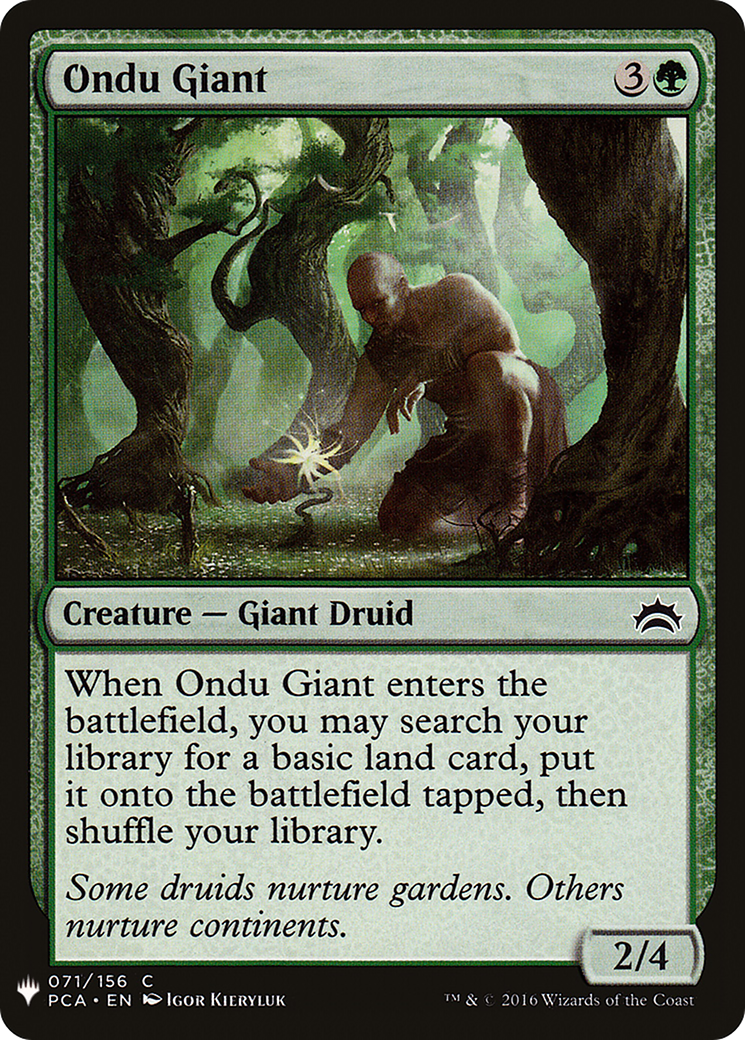 Ondu Giant (LIST-PCA-71) [Mystery Booster] The List MTG Single Wizards of the Coast