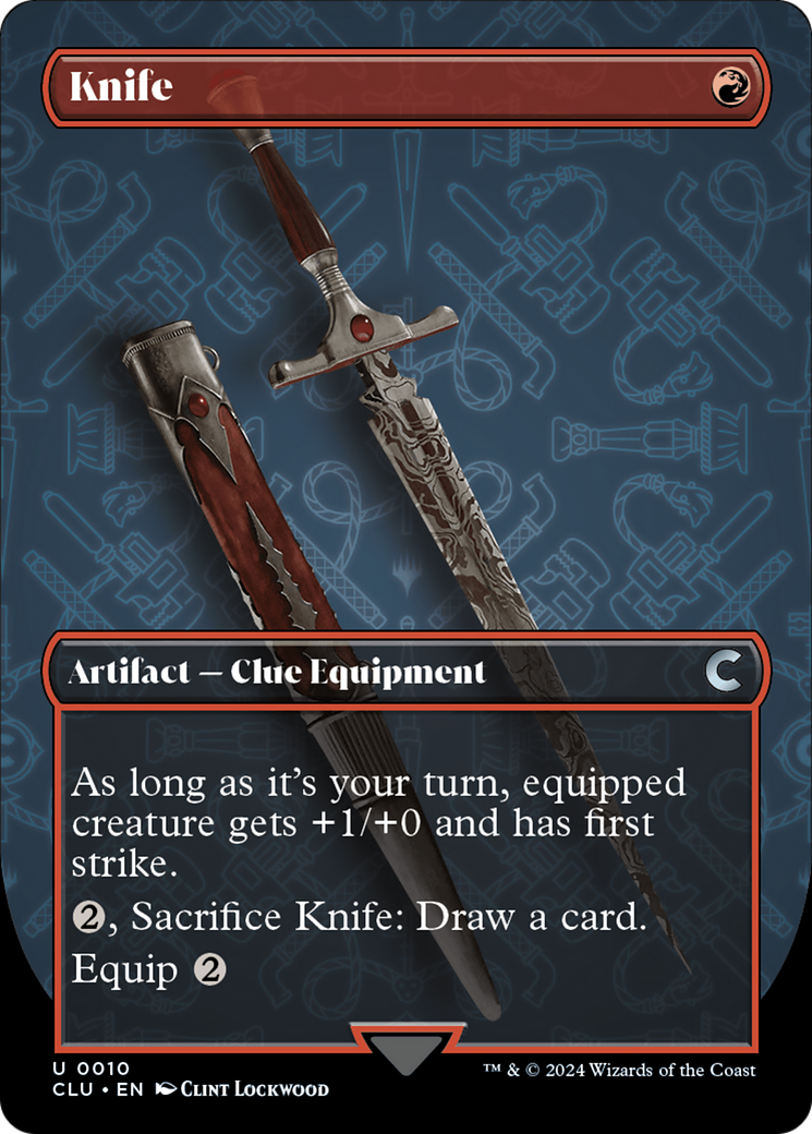 Knife (CLU-010) [Ravnica: Clue Edition] (Borderless) MTG Single Wizards of the Coast