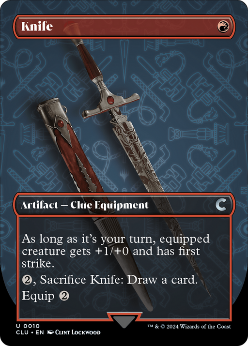 Knife (CLU-010) [Ravnica: Clue Edition] (Borderless) MTG Single Wizards of the Coast