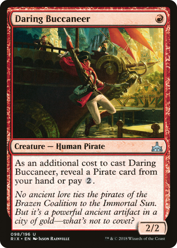 Daring Buccaneer (RIX-098) [Rivals of Ixalan] MTG Single Wizards of the Coast