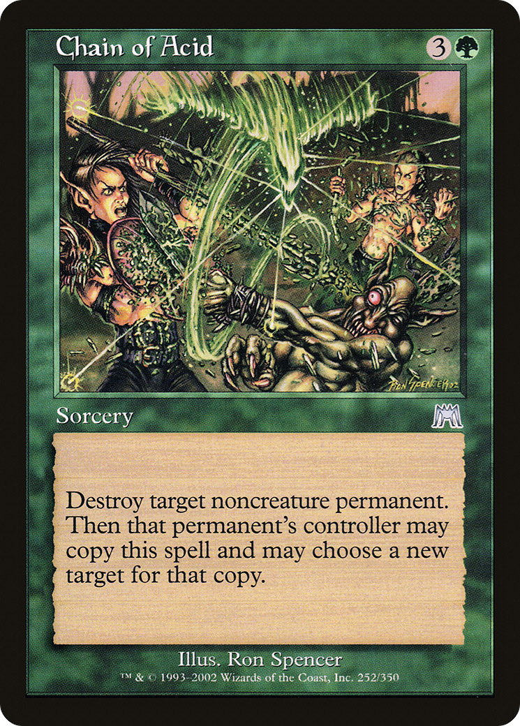 Chain of Acid (ONS-252) [Onslaught] MTG Single Wizards of the Coast