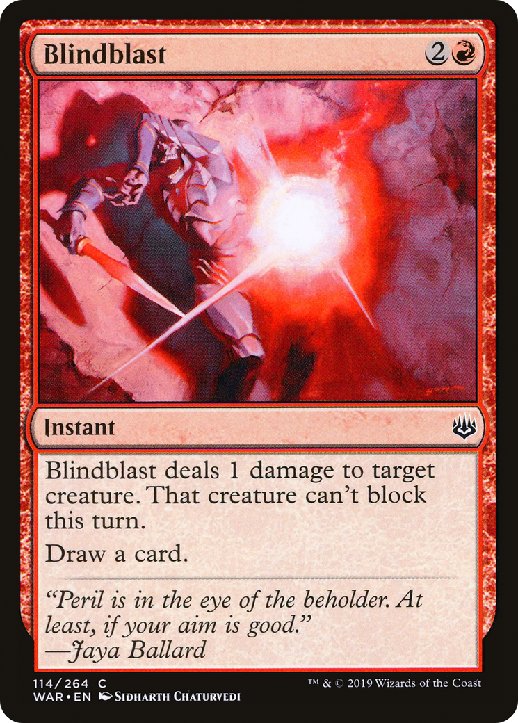 Blindblast (WAR-114) [War of the Spark] Foil MTG Single Wizards of the Coast