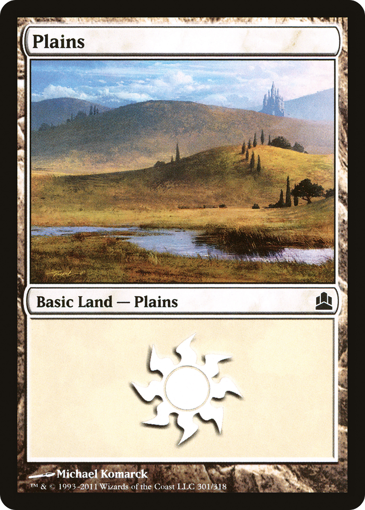 Plains (CMD-301) [Commander 2011] MTG Single Wizards of the Coast