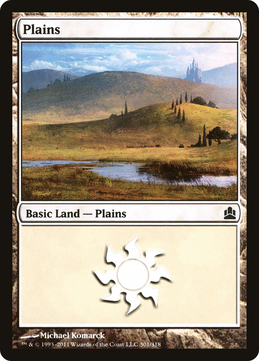 Plains (CMD-301) [Commander 2011] MTG Single Wizards of the Coast