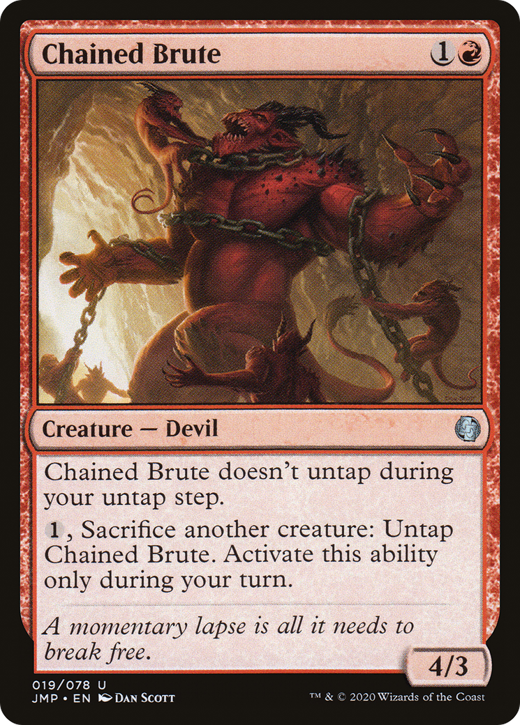 Chained Brute (JMP-019) [Jumpstart] MTG Single Wizards of the Coast